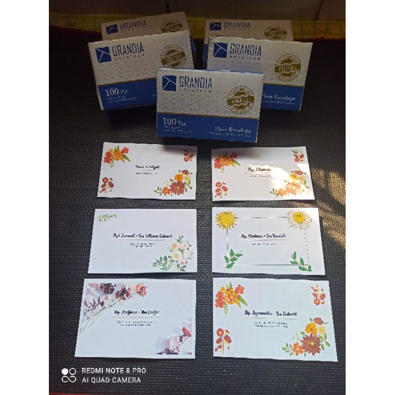 Amplop Kondangan Cetak Nama Sendiri- Amplop Sumbangan -Amplop Custom -Amplop Motif