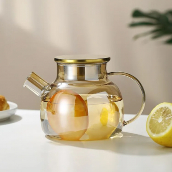 ST-023 TEKO KACA TEH TAHAN PANAS 1LITER / TEKO KACA TEH / TEKO KACA MINUMAN