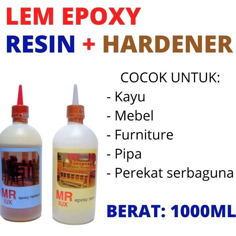 

KODE X54P Lem EPOXY Resin Hardener MR LUX Kemasan 5 Gram Botol