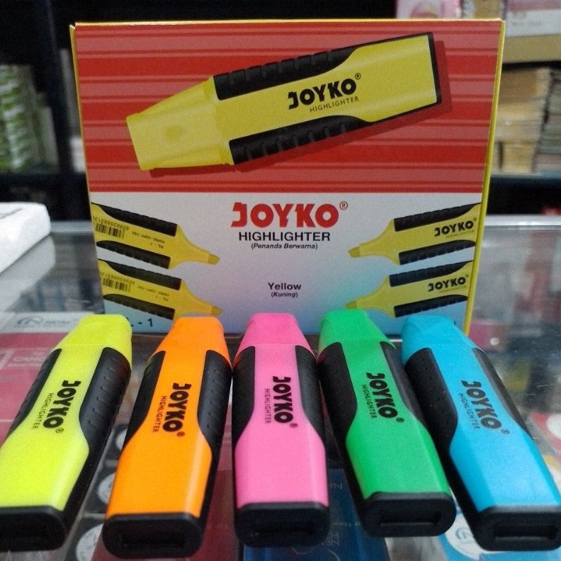 

KODE I39Z STABILO HIGHLIGHTER MERK JOYKO 1PAK 1PCS 2 PCS WARNA