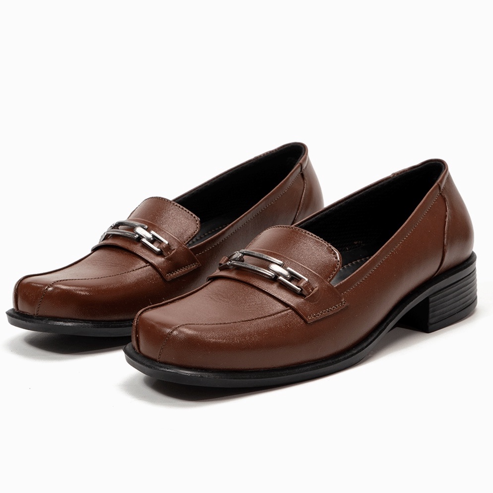 KODE Y88V Sepatu Pantofel Wanita Kulit Asli Sepatu Kerja Wanita Kantoran Original Handmade V11