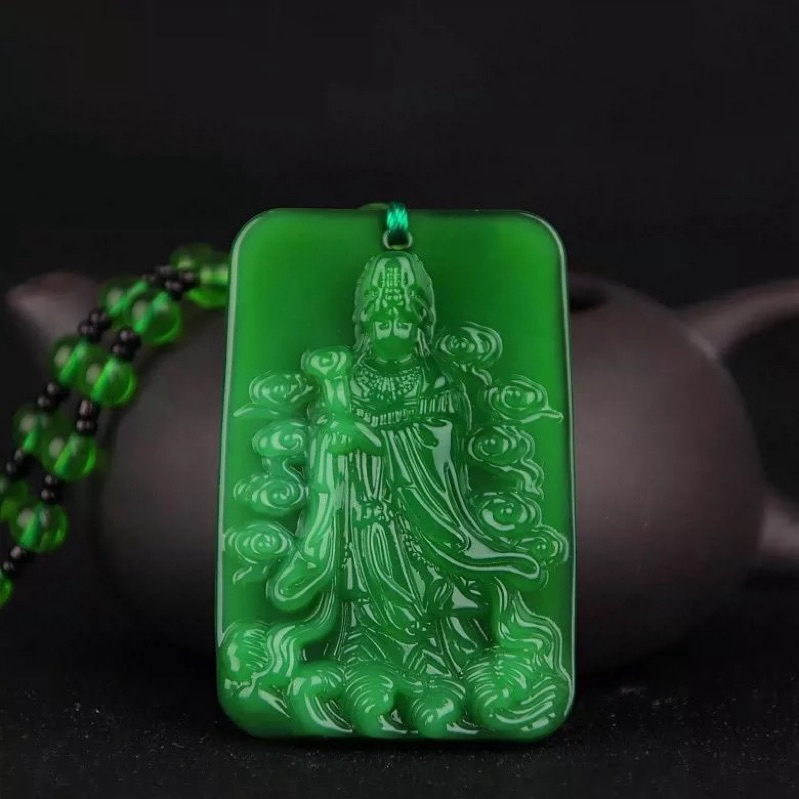 KALUNG KESEHATAN GIOK ASLI, KALUNG KESEHATAN PRIA WANITA BATU GIOK MODEL KWAN IM