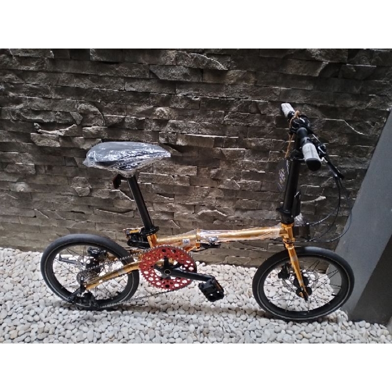 Sepeda Lipat Element Troy Gold
