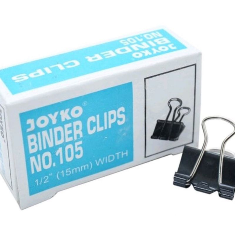 

No 105. Binder Clip Joyko Hitam No 105