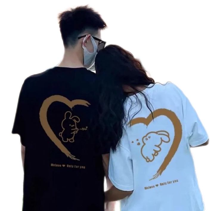 SSMY DT234 BAJU COUPLE TSHIRT FASHION PRINTING HEABEY KATUN 1 IMPORTIR KOREA OVERSIZE NORMAL STYLE