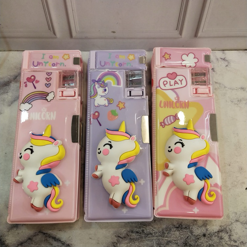 

TEMPAT PINSIL MAGNET 3D 551-7 MOTIF UNICORN//KOTAK PENSIL MAGNET