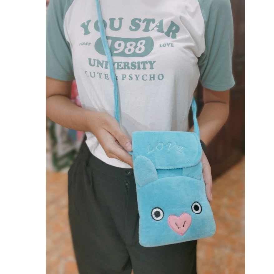 TAS ANAK  TAS SLEMPANG TAS LUCU ANAK TAS BTS TAS BT21 TAS KARAKTER TAS BONEKA TAS HP TAS KECIL