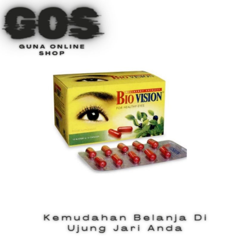Biovision / Vitamin Mata / Suplemen Kesehatan Mata / Bio Vision 1 Strip  Isi 10 Kapsul
