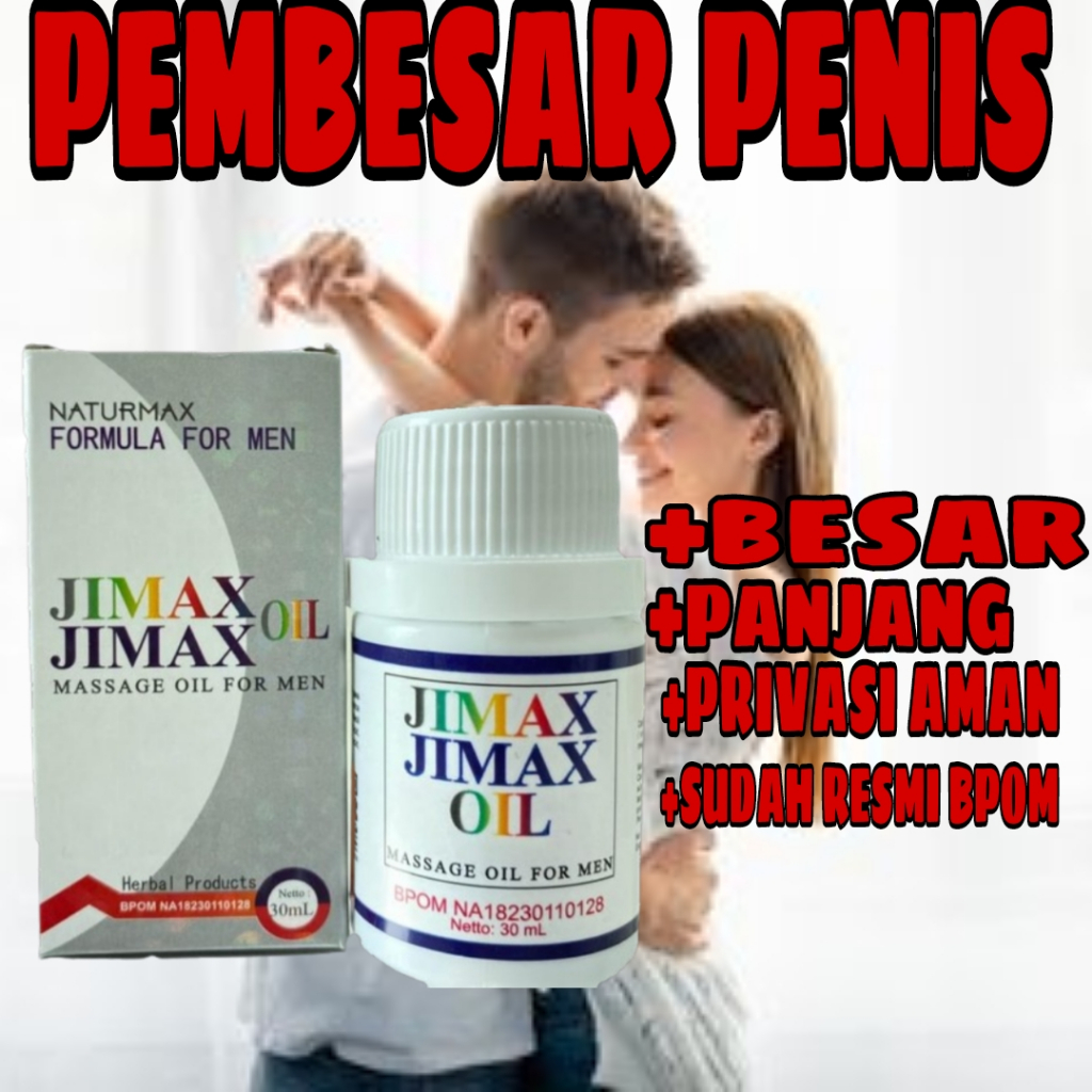 JIMAX oil pembesarpenis pembesar alat vital pital pria hasil permanen cepat 100% original minyak lin