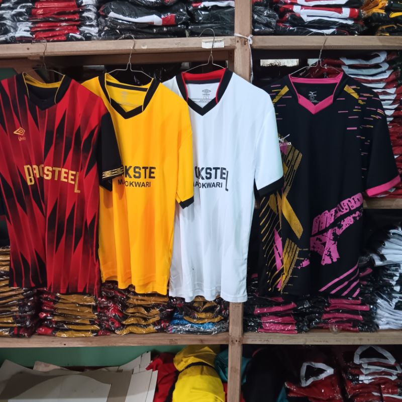 stelan baju Jersey futsal Dewasa Blacksteel terbaru