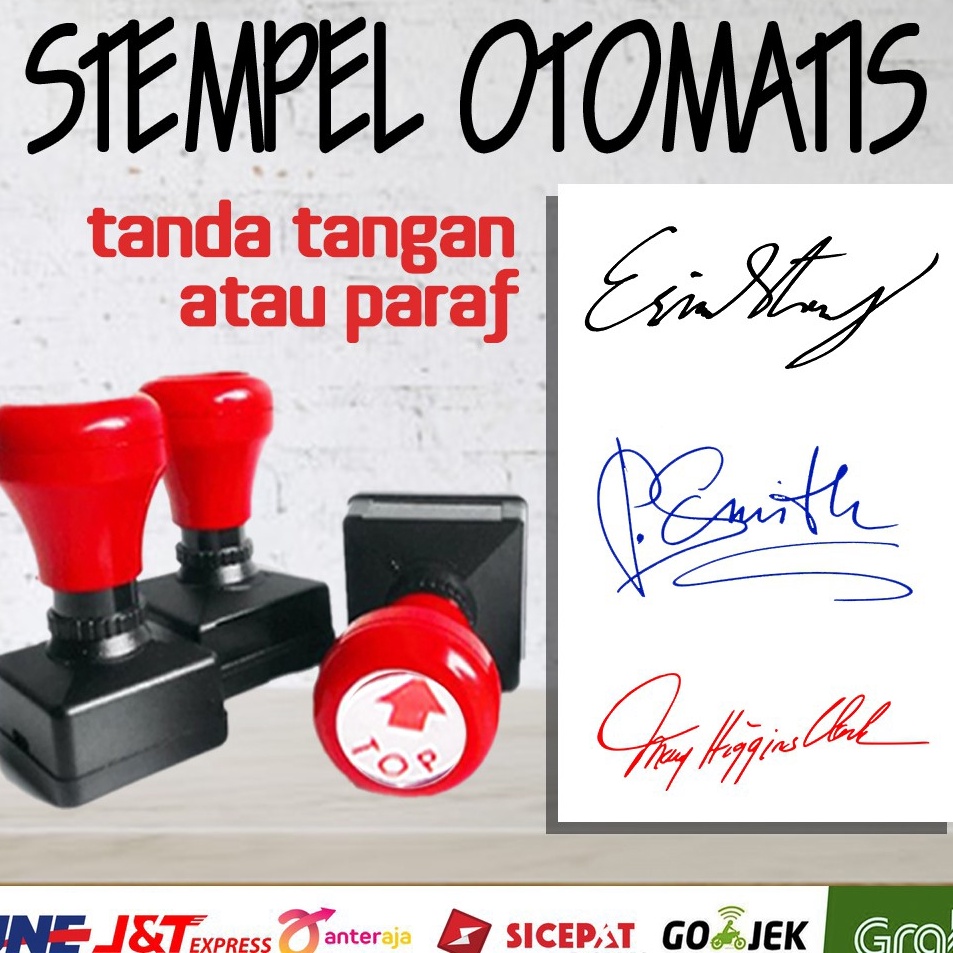 

Trendy STEMPEL OTOMATIS TANDA TANGAN PARAF 1 WARNA