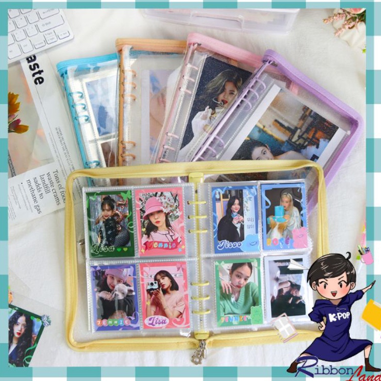 

A5 BINDER ZIPPER RESLETING PVC GLITTER
