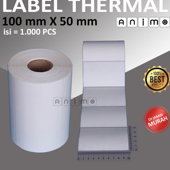 

LABEL BARCODE THERMAL 1X5 MM LABEL THERMAL 1 X 5 1X5 CM isi 1 PCS