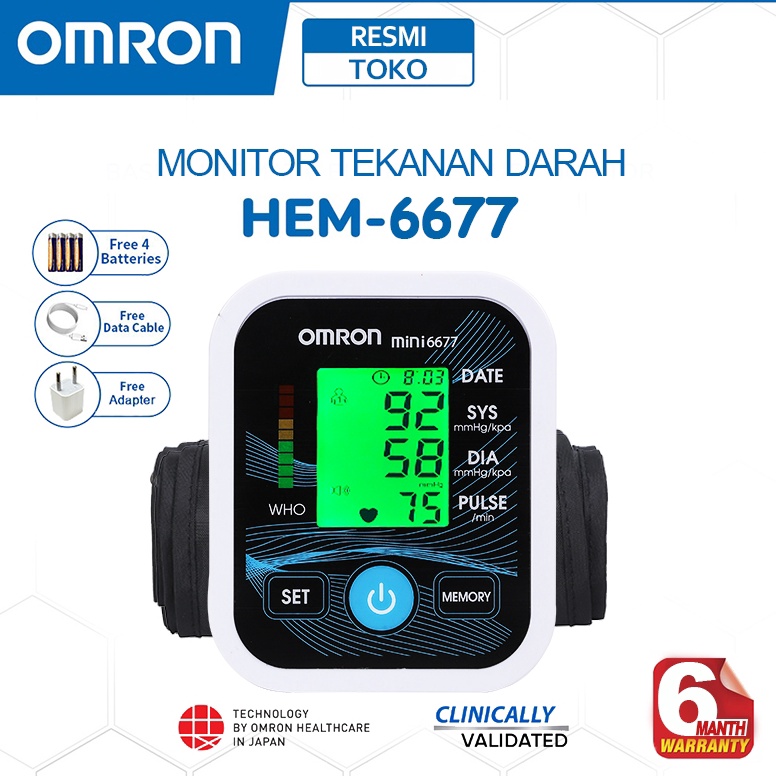 SALEE Tensimeter Digital OMRON Alat Pengukur Tensi Darah Digital Tensimeter Digital Yuwell Tensi OMR