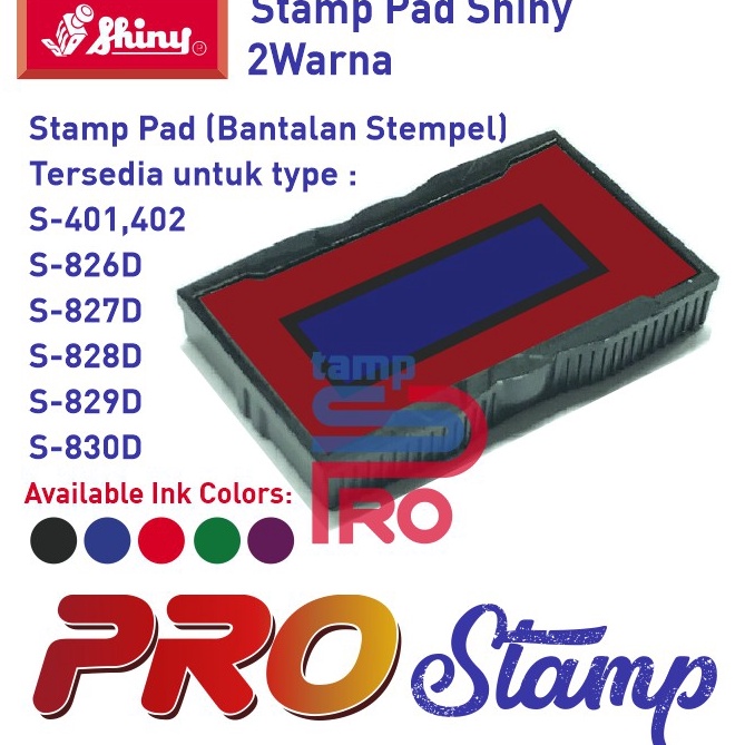 

Kreatif Replacement Ink Pad Shiny S41 S826D S827D S828D S829D S83D TANPA WARNA