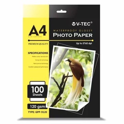 

Terlaku VTec Glossy Photo Paper A4 12 gsm isi 1 lembar GPP912