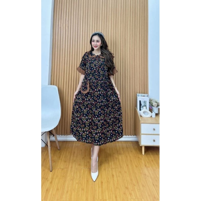 dres wanita dester wanita terbaru bahan rayon adem lembut tebal