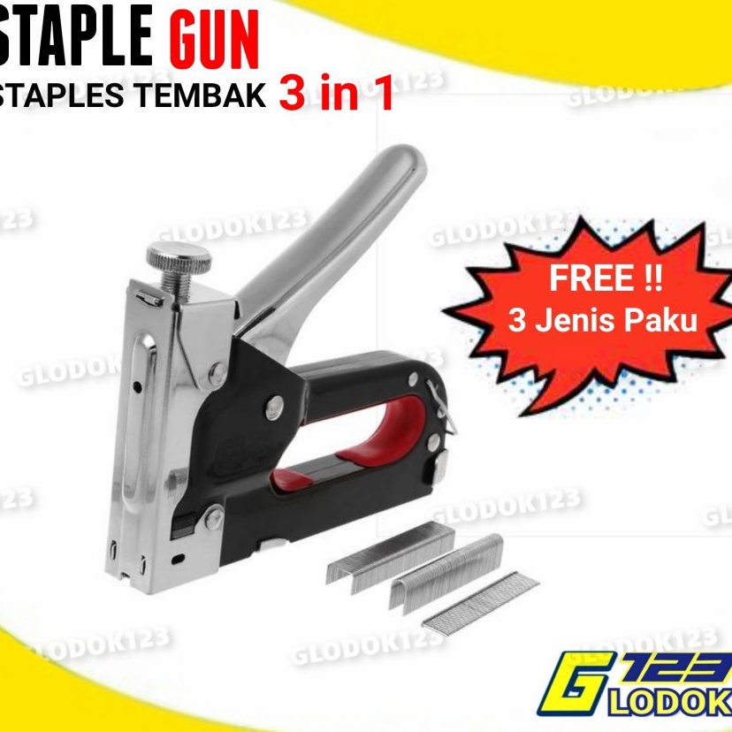 

Staple Staples Steples Tembak 3 in 1 Jok Kulit Kayu Karpet Kardus