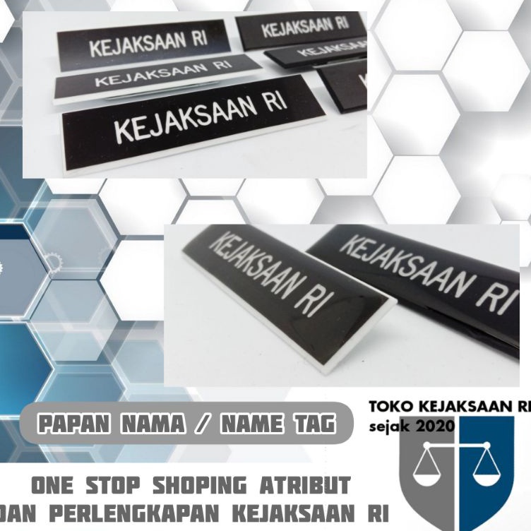 

Papan Nama name tag kejaksaan ri