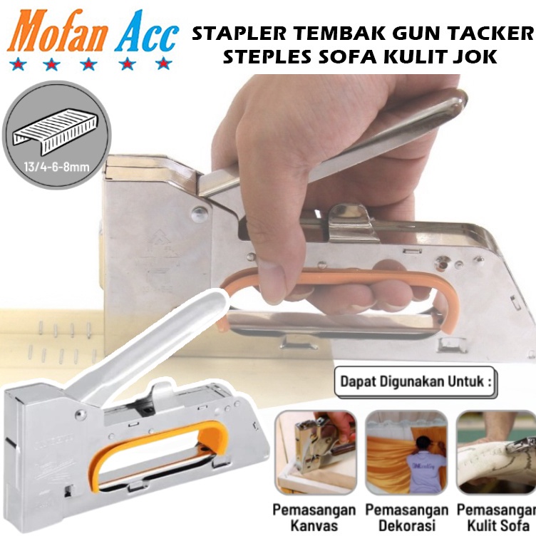 

Harga Murah Stapler Tembak Tacker 13468mm Powerful Staples Steples Cekrekan Stepler Pengokot Buku Kayu Alat Jepret Pemasangan Sarung Sofa Jok Kulit Kendaraan Motor Dekorasi Canvas Kain Wallpaper