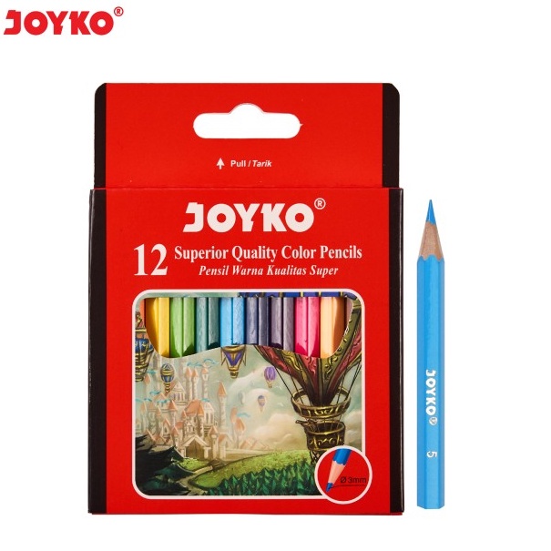 

Pensil Warna Joyko 12w Pendek CP12