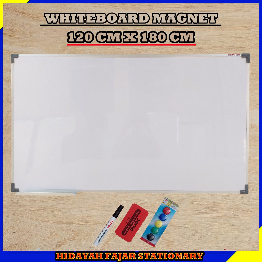 

Whiteboard / Papan tulis Magnet 120 x 180 / Papan Tulis