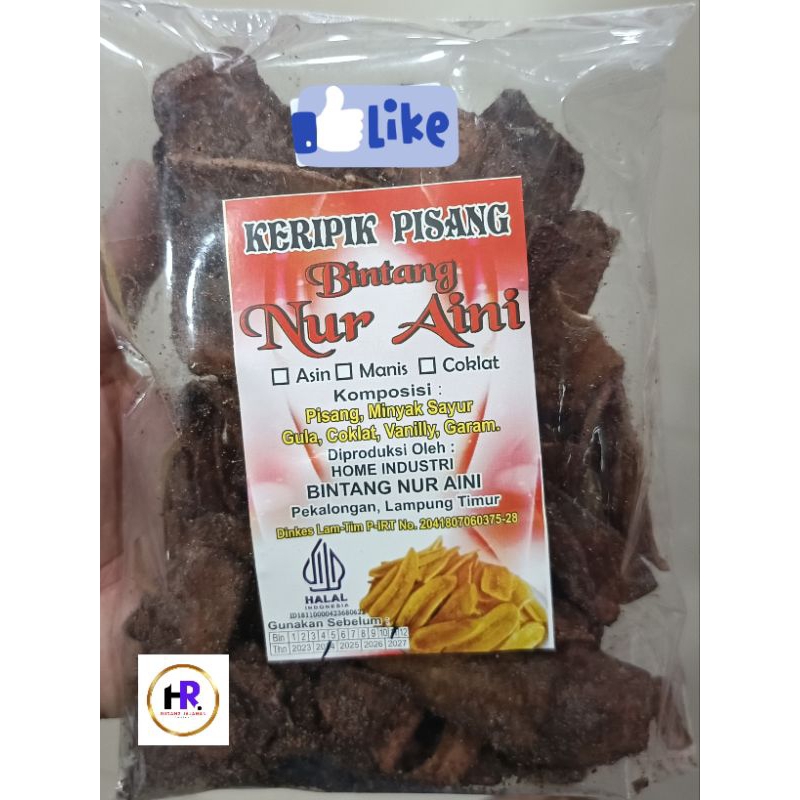 

keripik pisang kepok rasa coklat