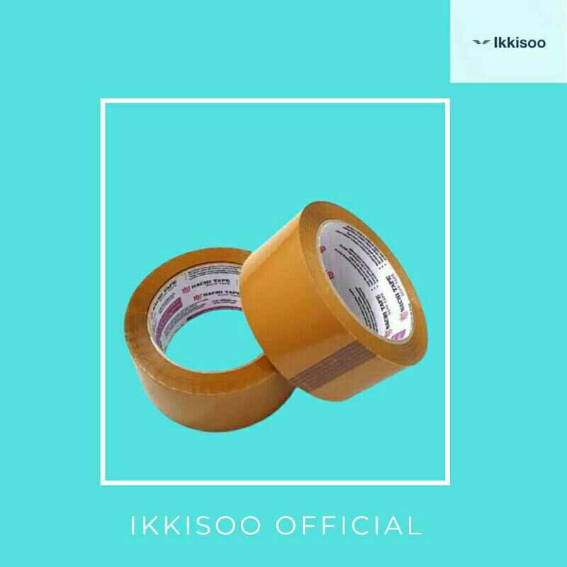 

IKKISOO Isolasi Lakban Nachi 100 yard 48mm Warna Coklat