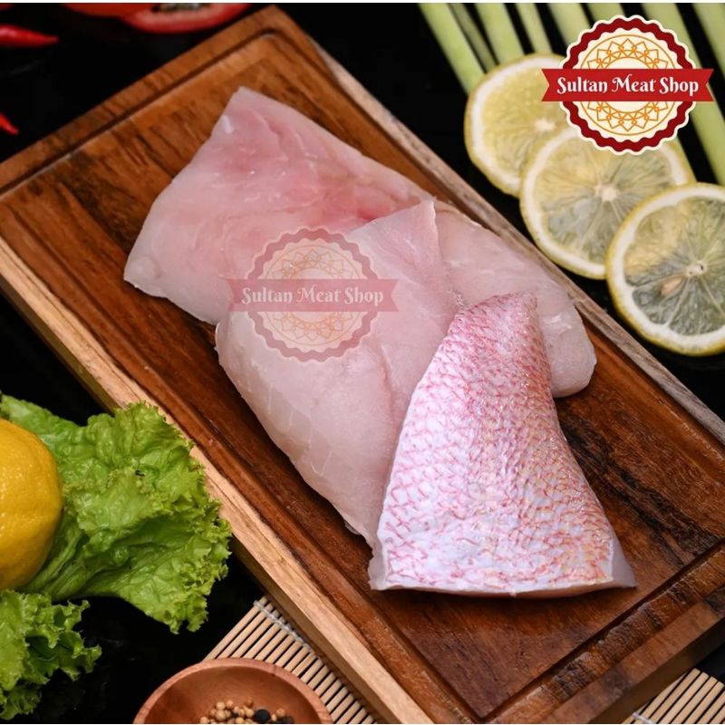 

Ikan Kakap Merah Fillet tanpa tulang tanpa sisik 500 gram Fresh Frozen