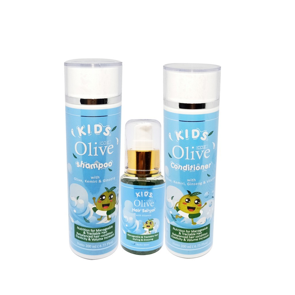 Qeila - SYB COE Paket Olive Kids ( Shampoo, Conditoner & Hair Serum )