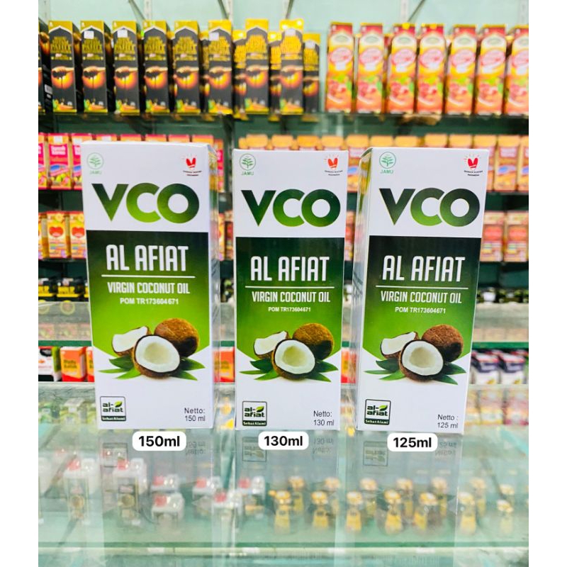 

VCO VIRGIN COCONUT OIL AL AFIAT ISI 125ml 130ml DAN 150ml / 100% BAHAN ALAMI