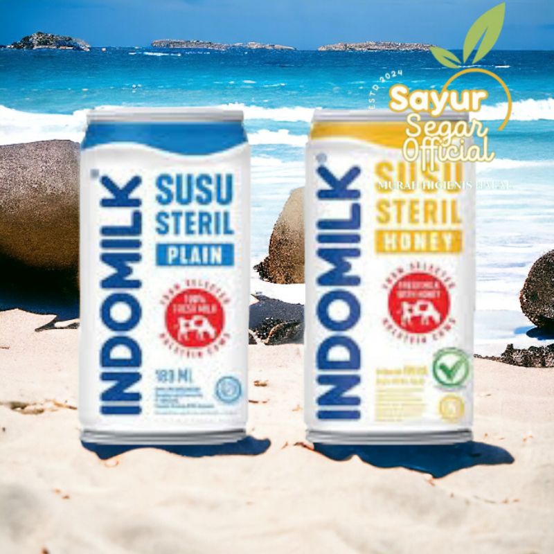

Indomilk Susu Steril Honey / Plain
