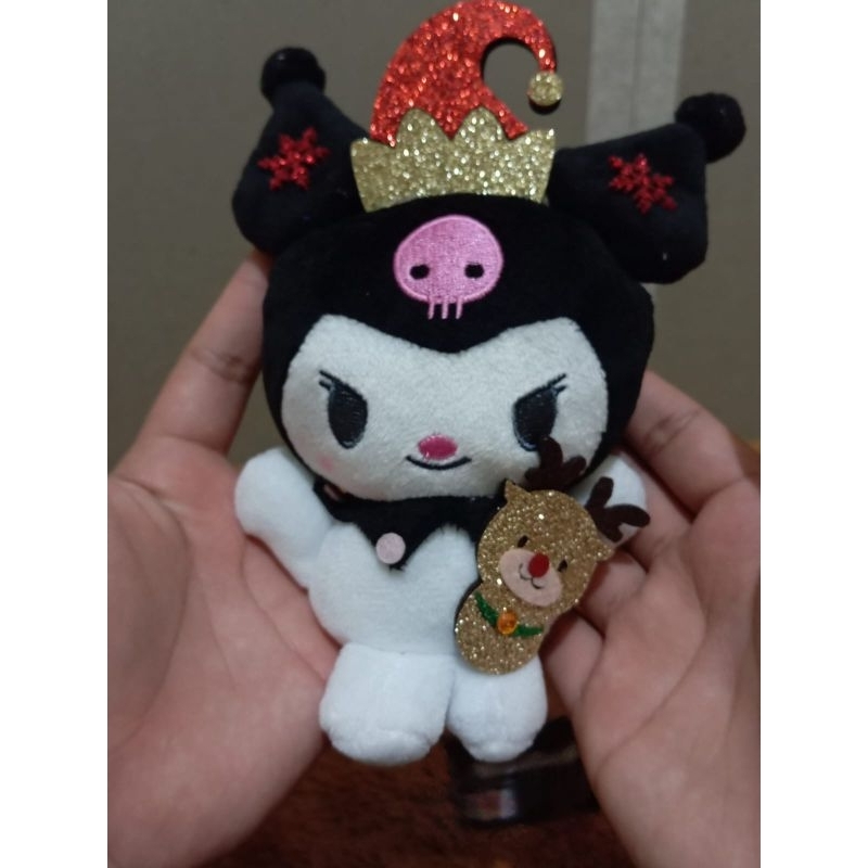 Plush Keychain Sanrio Kuromi Circus Black