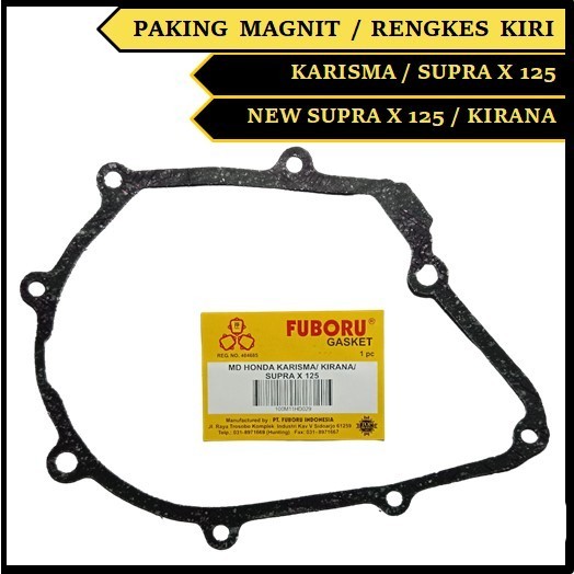 PAKING MAGNIT KARISMA / KIRANA / SUPRA X 125 / NEW SUPRA X 125 PERPAK GASKET MAGNET RENGKES KIRI FUB
