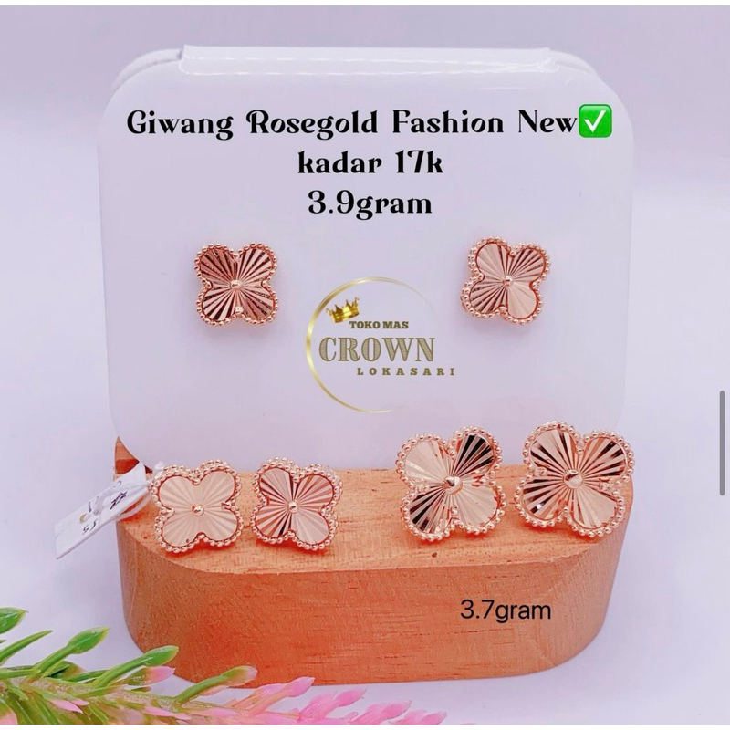 GIWANG FASHION MODEL ALHMABRA NEW EMAS ASLI 17k
