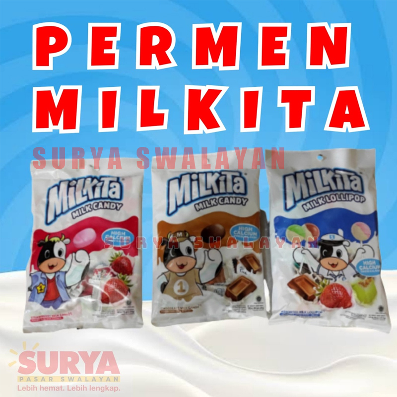 

Permen Milkita MIlk Candy 120 gr isi 4 gr x 30 pcs All Varian #PAS