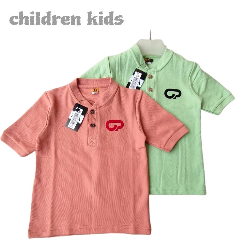 Kaos Polo anak cowok/kaos Krah anak model Shanghai/T-shirt krah polo anak