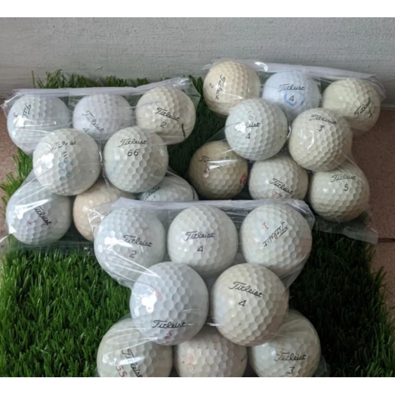 Bola golf titleist pro v1 dan pro v1x bekas grade C+