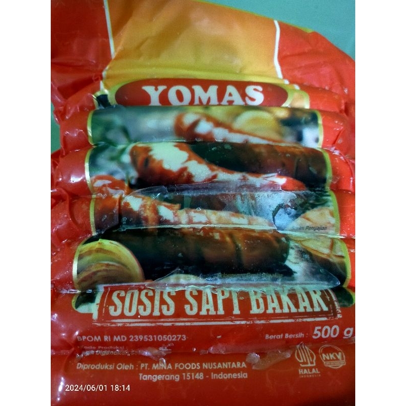 

Yomas Sosis sapi bakar