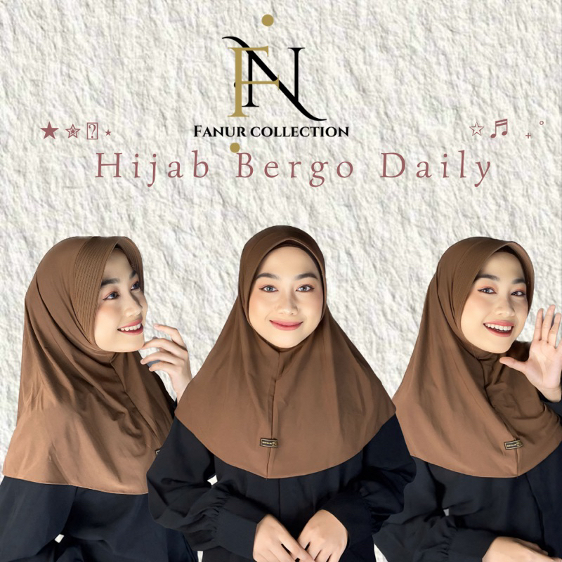 Hijab instan BERGO DAILY ORI SK23 COLLECTION
