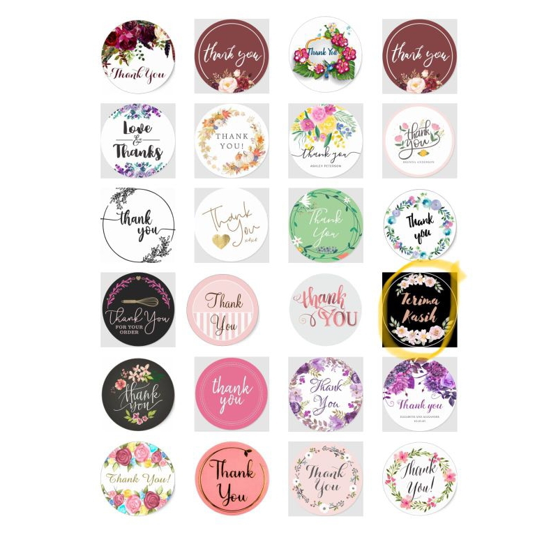 

cetak stiker thank you