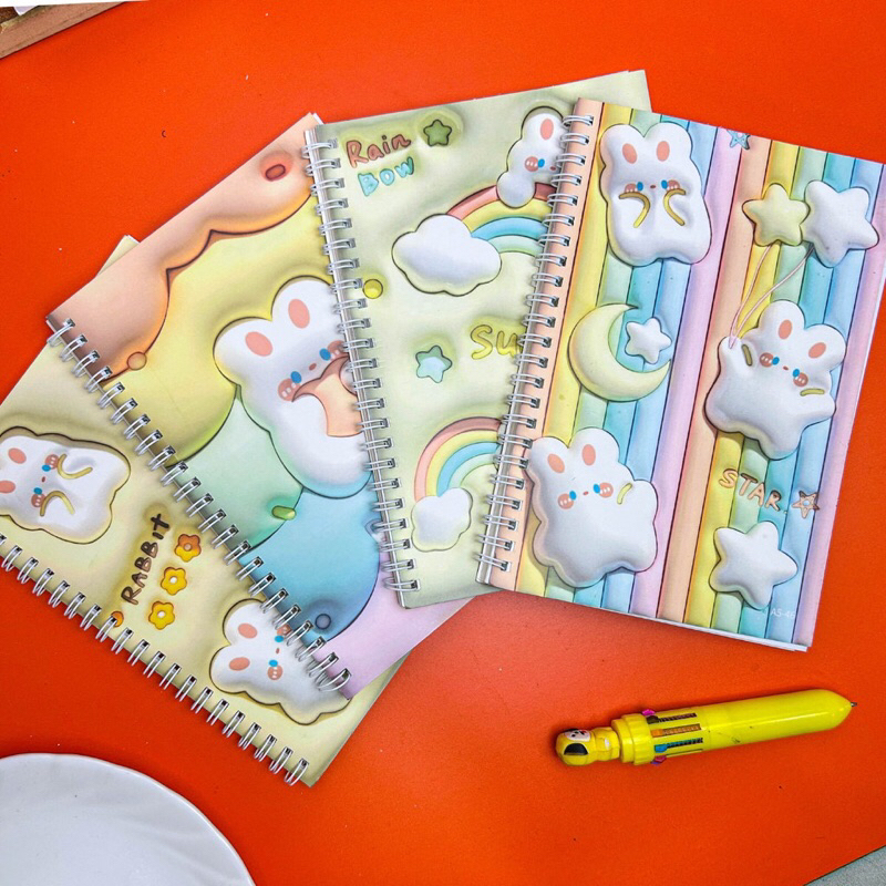 

ATK-POINT | Notebook spiral motif 3D motif lucu random