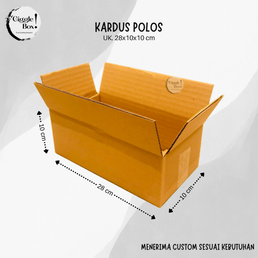 

KARDUS BOX POLOS BARU UKURAN 28x10x10 CM