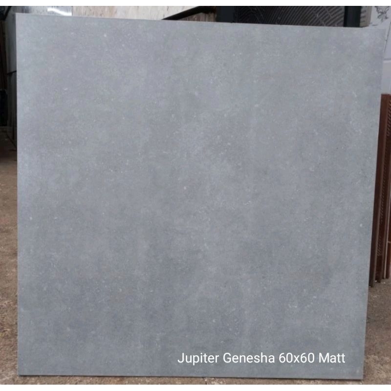 Keramik Ukuran 60x60 Abu Polos Motif Semen Industrial Nat Cutting Jupiter Genesha