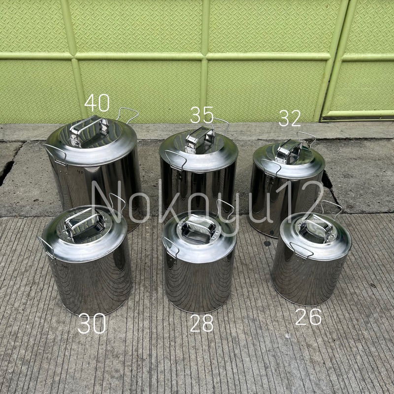 Khusus Instant Sameday - Panci Masak Air Aluminium Ukuran 26-28-30-32-35-40-45 cm / Panci Tinggi Alu