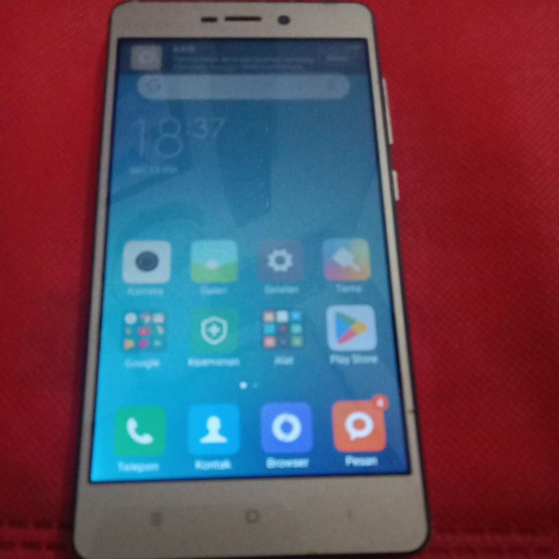 Xiaomi redmi 3s seken siap pakai normal
