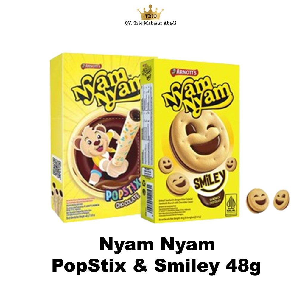 

Nyam Nyam Pop Stick & Smiley 48g