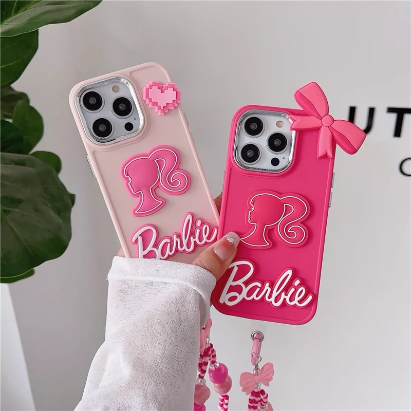 CASE CASING HP IPHONE PINK BARBIE [BACA DESK]