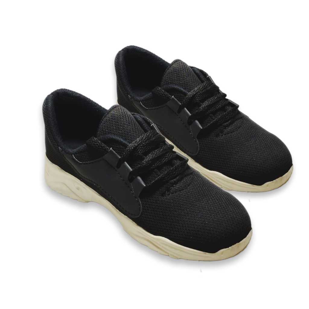 Sepatu Anak Laki Laki Umur 5 SD 12  Tahun Sepatu Hitam Anak Skolah sd Sepatu Sneakers D2