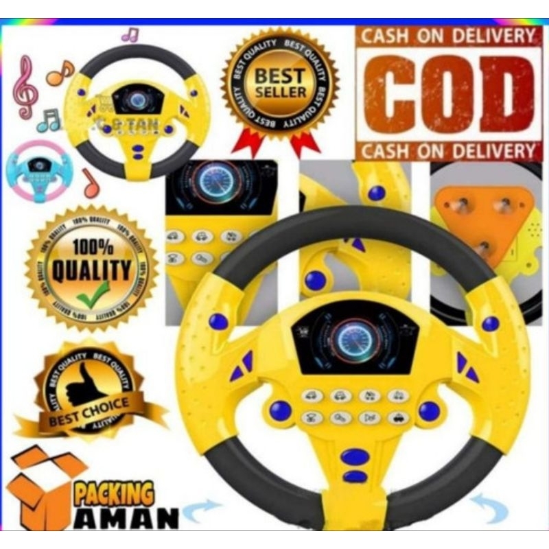 MURAH MAINAN SETIR ANAK / MAINAN MUSICAL BABY / MAINAN EDUKASI / MAINAN SETIR MOBIL